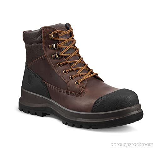 Carhartt Detroit Rugged Flex, 15 cm höga S3-säkerhetsstövlar, konstruktionssko, Mörkbrun, 46 EU 889192818644