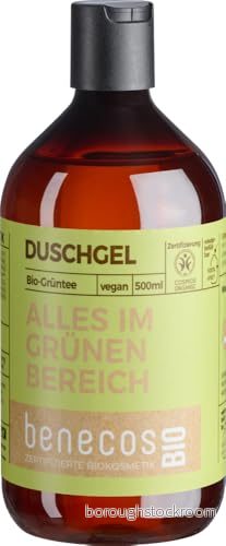 benecosBIO duschgel ekologiskt grönt te allt i område veganskt återvunnen plast 4260198096193