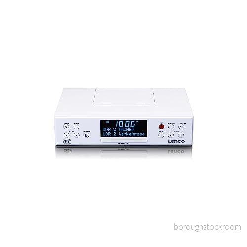 Lenco KCR 190WH DAB+/FM Kitchen radio with Bluetooth® LED Lighting and Timer DAB+ Vit 8711902078852