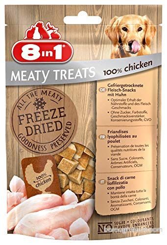 8in1 Meaty Treats Köttbitar för Hundar, Kyckling, 50 g 4048422146001