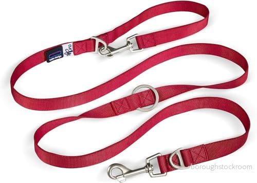 Curli Adjustable leash nylon 200x1.5 cm red 7640144821661