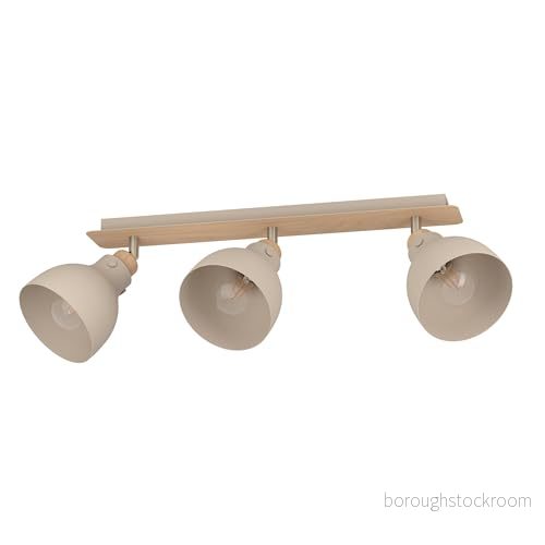 EGLO Taklampa Arrecife Sand/Trä Optik, 3 Lampor 9008606262045