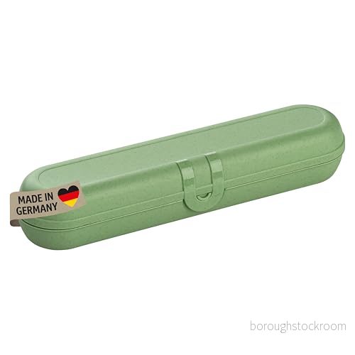 Koziol KLIKK Etui bestickfodral, Naturlöv grön, 4002942567326