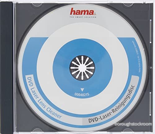 Hama DVD rengöringsskiva laser (för att avlägsna smuts i enheter, inklusive videoprogram, laserrengöring DVD) 4047443176950