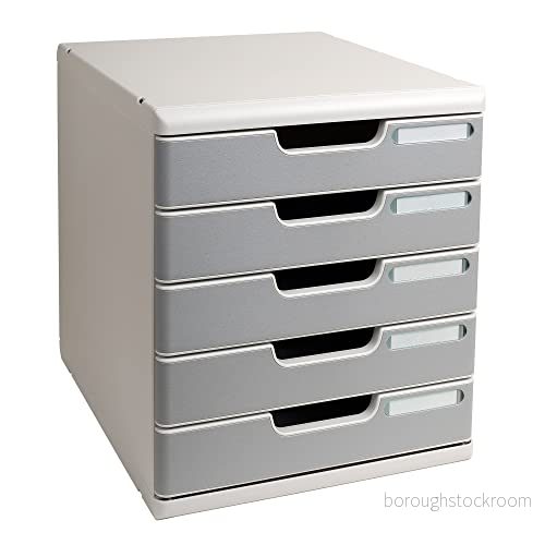 Exacompta 301041D MODULO A4+ 5 tiroirs gris lumière/granit 9002493023918