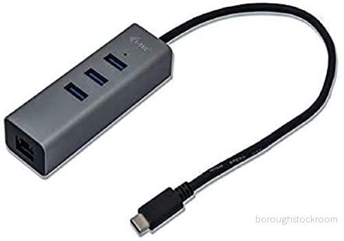 i-Tec USB-C Metal 3-Port - Hubb 3 x SuperSpeed USB 3.0 + 1 10/100/1000 skrivbordsmodell 8595611701887