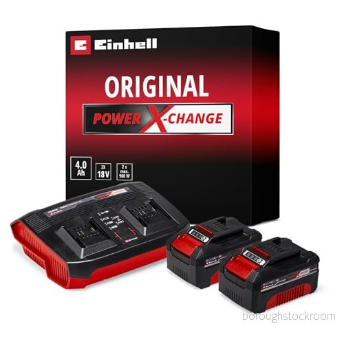 Einhell 4512112 Batteri och Laddare Set, Röd, Svart, 18 V 4006825655766