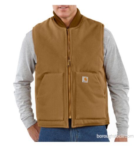 Carhartt herr ARCTIC Avslappnad passform fast anka isolerad ribbkrage väst, BRUN, XXL 35481024191