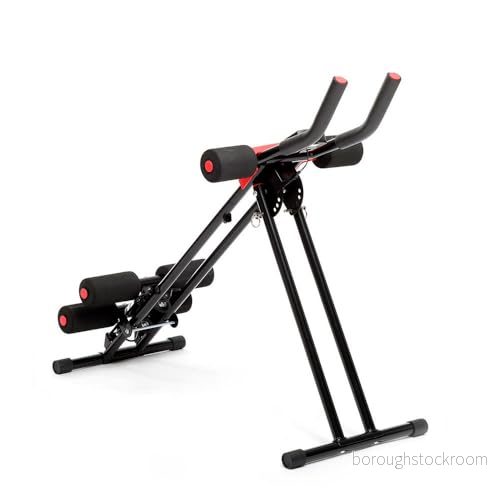 InnovaGoods® Home Gym, magbänk, magträningsmaskin, multifunktionell hopfällbar magmaskin för olika kroppsdelar, Ergonomisk och anpassningsbar, Svart 8435527821586