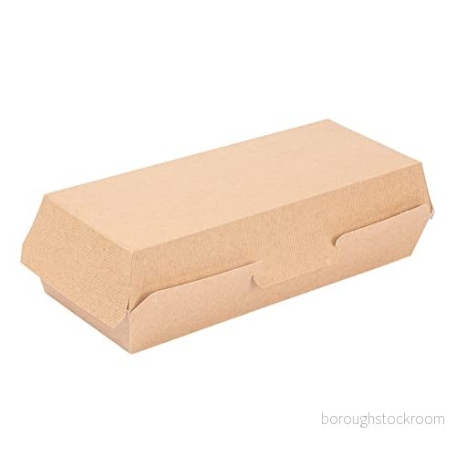 50 st Lådor "Panini" 'Thepack' 220 G/M2 26,5X12,2X7 Cm Naturlig Nano Micro vågad kartong 8420499234281