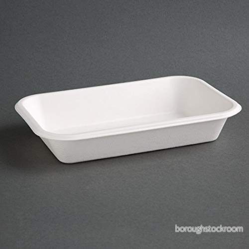 Fiesta grön komposterbar bagasse matbrickor 24 oz (paket med 50) 5050984622496
