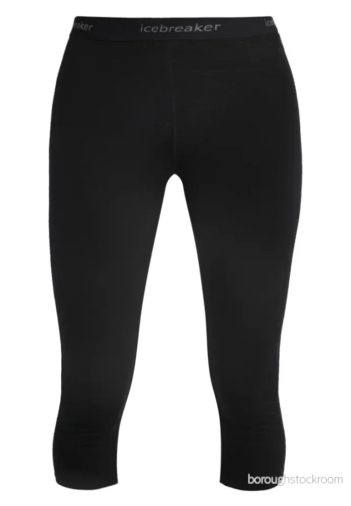 Icebreaker Merino 200 Mellanvikt Oasis 3/4 Långkalsonger Svart 9420058529772