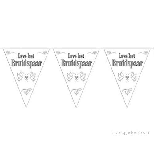 Folat BV Flag line Long live the Bride and Groom 10 meters 8714572074568