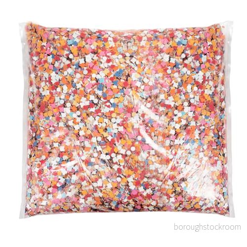 Boland 76151 konfetti, 1 kg, flerfärgad, papper, spridningsdekoration, karneval, födelsedag, dekoration, barnfödelsedag, dagis, trädgårdsfest, temafest 8712026761514