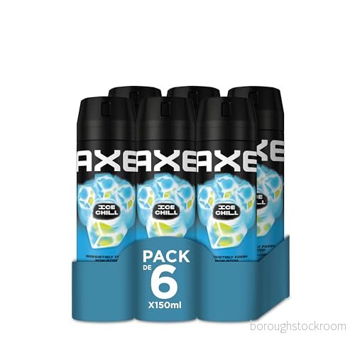 Axe Bodyspray Ice Chill spraydeodorant för män 150 ml 6 pack 8720181028014