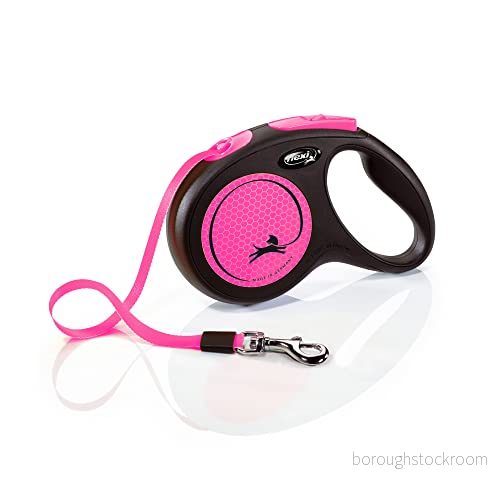Flexi New neon m leash 5 25 kg black / pink 4000498032107
