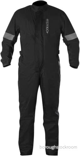 Alpinestars Hurricane regnkombination regndräkt män vattentätt regnskydd motorcykel kombi andas regnkläder reflekterande svart L (1 st) 8021506693796