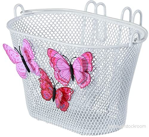 Basil Jasmin Butterfly, Framsida, Cykelkorg, Stål, Vit, 5 kg, 280 mm 8715019301339