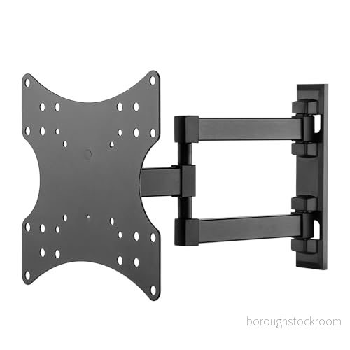 Goobay 49715 TV väggfäste 58 cm (23 tum) 107 (42 tum)/TV hållare basic FULLMOTION upp till 20 kg/vägghållare lutbar och vridbar/VESA standard 200 x 200/svart 4040849497155