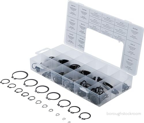 BGS 8046 Yttre låsning sortiment (spårring) Ø 3 32 mm 300 delar 4026947080468