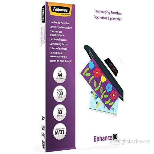 Fellowes Lamineringsfickor A4 Matt 80my - 100 st 43859522330