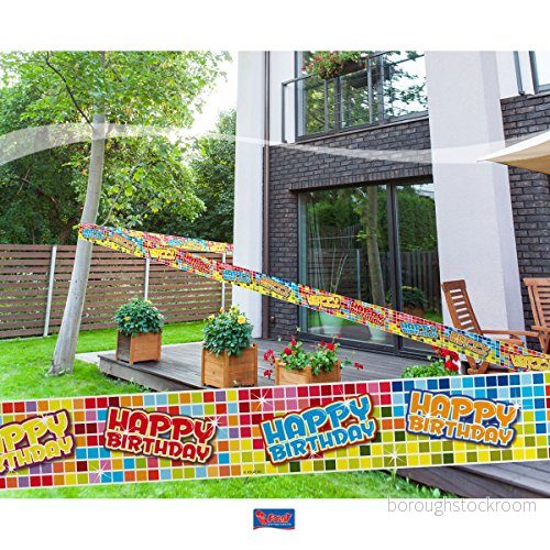 Folat avspärrningstejp Happy Birthday 8714572606769