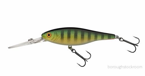 Berkley Pulse Minnow djupfiskedrag, Twitchbait för rovfisk i sötvatten, Jerkbait verkan, djupdykande hårdbete abborre, öring, gös, exakt kast, rörelse från sida till sida, 8 cm, Perch 28632308165