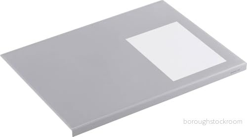 Durable 729310 skrivbordsunderlägg med kantskydd 65 x 50 cm, grå 4005546701318