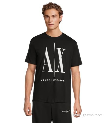 Armani Exchange Tshirt med print, Storlek: Medium, Black 8055180478561