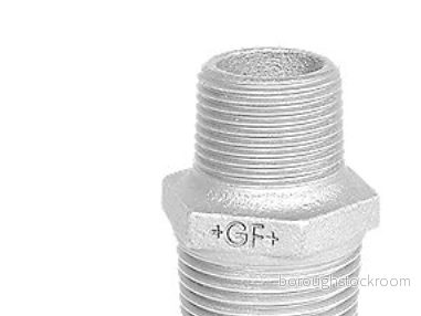 +GF+ Hexagon nipple galvanized reducing 2 1/2 x 7611205226572