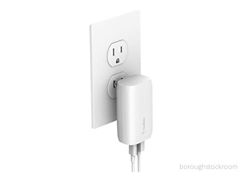Belkin 37 W USB Type C PPS PD väggladdare med två portar för telefon, Power Delivery 25 port och 13 A snabbladdning av Galaxy S23, Ultra, Plus, Note 20, iPhone 14 serien m. fl. 745883829446