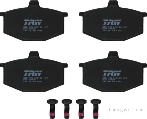 TRW GDB405 Jeu de plaquettes frein non préparé pour indicateur d'usure avec vis d'étrier accessoires RENAULT: 4 Van, Break 3322936404057