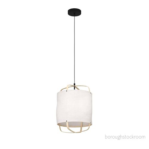 EGLO Pendellampa Surfleet – Naturlig Design Beige Linne Bambu – E27 9002759438746