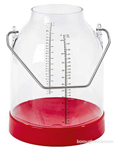 Kerbl Melkeimer 30 liter med skala röd, strykhöjd 143 4018653069110