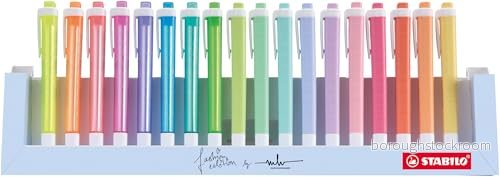 Highlighter STABILO swing cool Deskset of 18 Assorted Colours 8 Neon & 10 Pastel 4006381565998