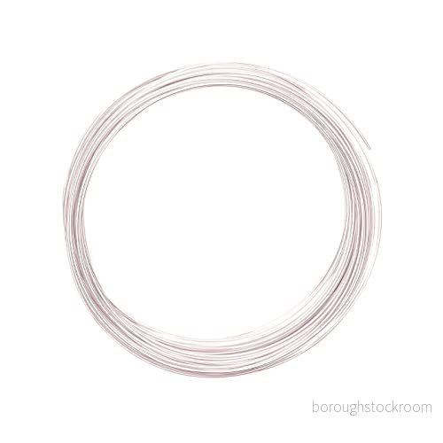 Vaessen Creative aluminiumtråd, delikat, 1 mm x 10 m, pysseltråd, dekorativ tråd, blomtråd, smycken meter böjlig smyckestråd Misty rosa, 100 0,1 cm 8716052107919