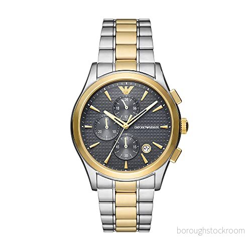 Emporio Armani klocka för män, kronograf, i minst 50% återvunnet rostfritt stål, AR11527 4064092194937