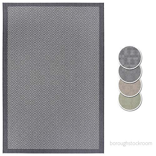 Hanse Home Platt vävd inomhus och utomhatta Jakarta, färger: grå/kräm, storlek: 80 x 150 cm 4260691782326