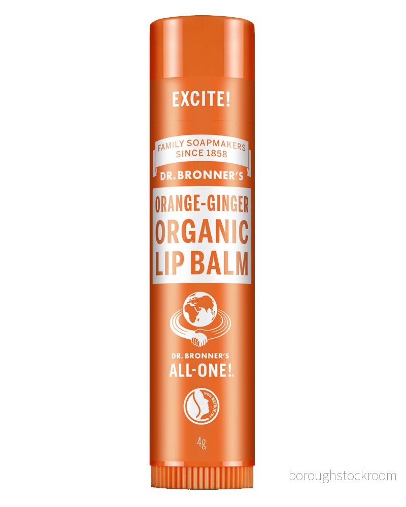 Dr. Bronner's Organic Lip Balm Orange Ginger 4 g 18787251652