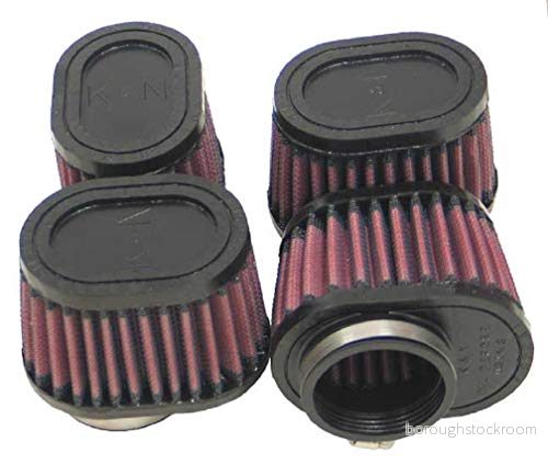 K&N universellt klämbart luftfilter: Hög prestanda, premium, tvättbar, ersättningsfilter: Flänsdiameter: 2 tum, filterhöjd: 2,75 flänslängd: 0,625 form: oval rak, RU 1824 24844010438