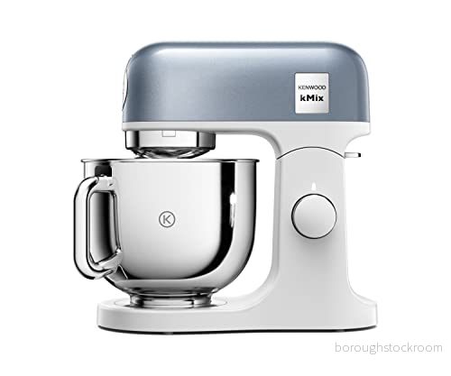 Kenwood kMix Editions KMX760BL Matberedare, 5 l rostfri skål, Safe Use säkerhetssystem, metallhölje, 1000 watt, inkl. 3 delad konserveringsset och stänkskydd, blå metallic 5011423004068