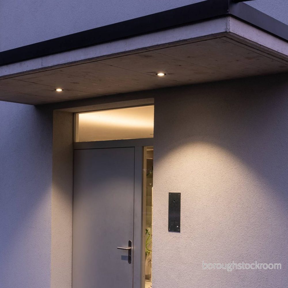 SLV Patta I LED infälld taklampa, rund, matt svart 4024163151368