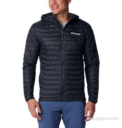 Columbia Powder PASS Hooded Jacket Outdoorjacka, Storlek: Medium, Black 192290501142