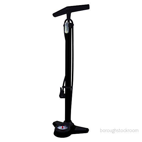 Dresco 5250513 cykelpump med manometer Pro, svart/grön 8711293444755