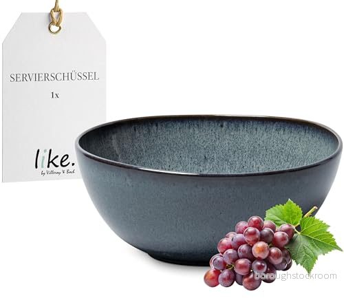 like. by Villeroy & Boch Lave gris serveringsskål 25,5 x 10,5 cm, grå, stengods, 2200 ml 4003686429314