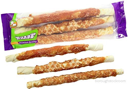 Braaaf Torrfoder för hundar Twister Chicken 27 cm 8718444635734