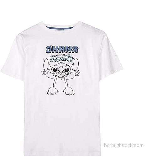 CERDÁ LIFE'S LITTLE MOMENTS Enkel tröja Stitch unisex vuxen kort t shirt, Flerfärgad, M 8445484270525