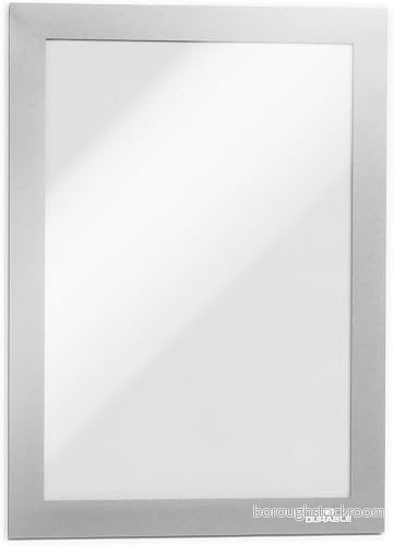 Durable 488123 inforam Duraframe® A5, självhäftande magnetram, 10 pack, silver 4005546405803