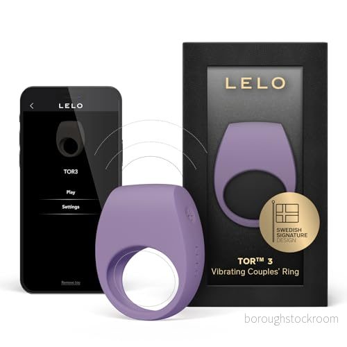 LELO TOR 3 vibrerande ring, app anslutna sexleksaker för parsex, Violet Dusk 7350075028946