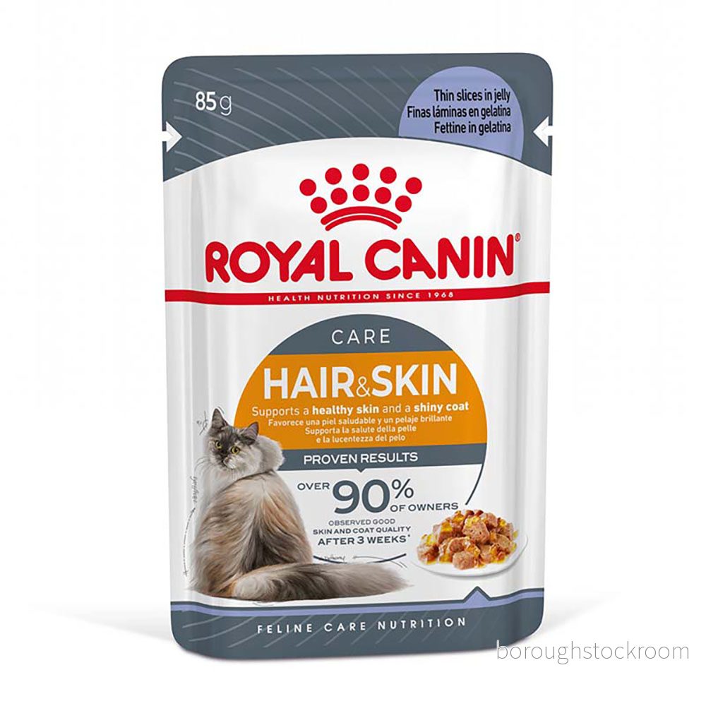 Hair & Skin Jelly Våtfoder för katt 12 x 85 g 9003579311790